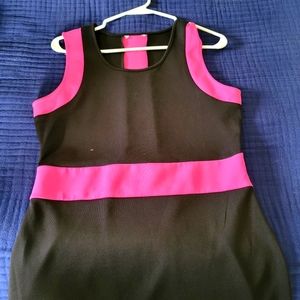 Black and hot pink mini dress size medium